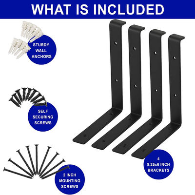 خدمات طابع OEM مخصصة القيود الثقيلة 12 بوصة الرف العازل لل DIY الرف العائم، 1/5 بوصة سميكة القيود الثقيلة